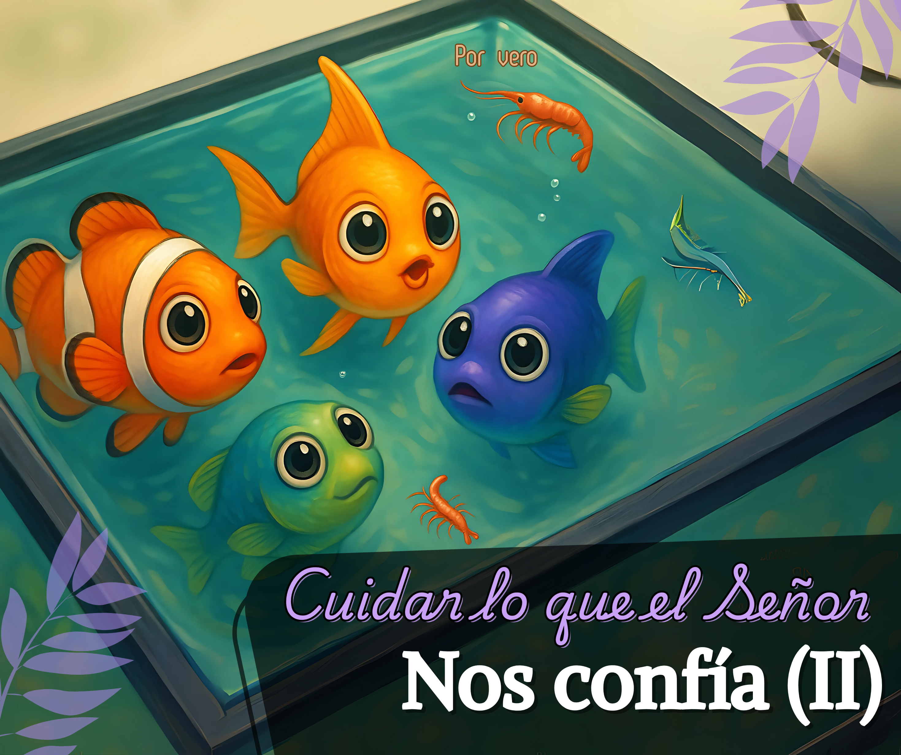 Peces pidiendo comida